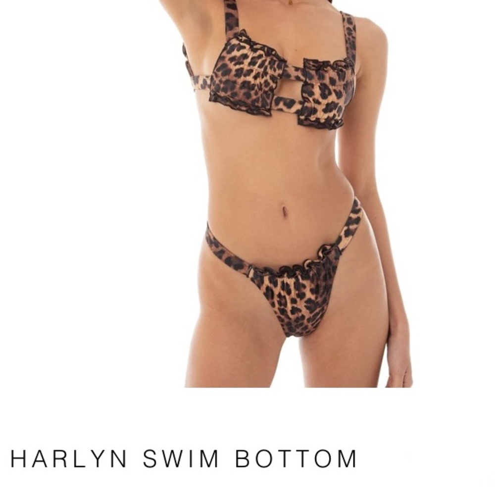 ARE YOU AM I Harlyn Swim Bottoms size medium NWT BRAND NEW leopard cheetah